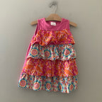 hanna andersson‎ pink floral blouse 8Y