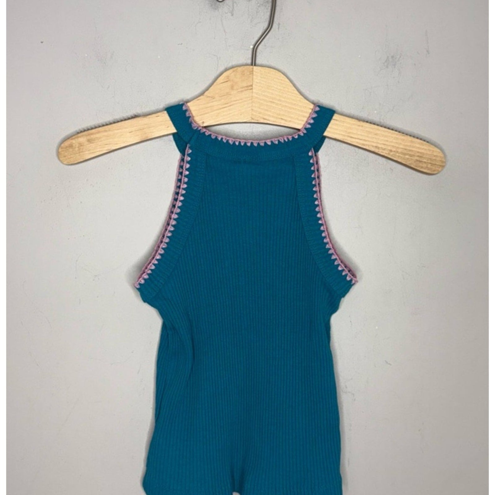 old navy blue ribbed girls' tank 3Y