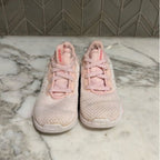 adidas girls' pink running shoes 8c
