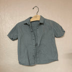 Zara Teal Boys Button-Down Shirt 3Y