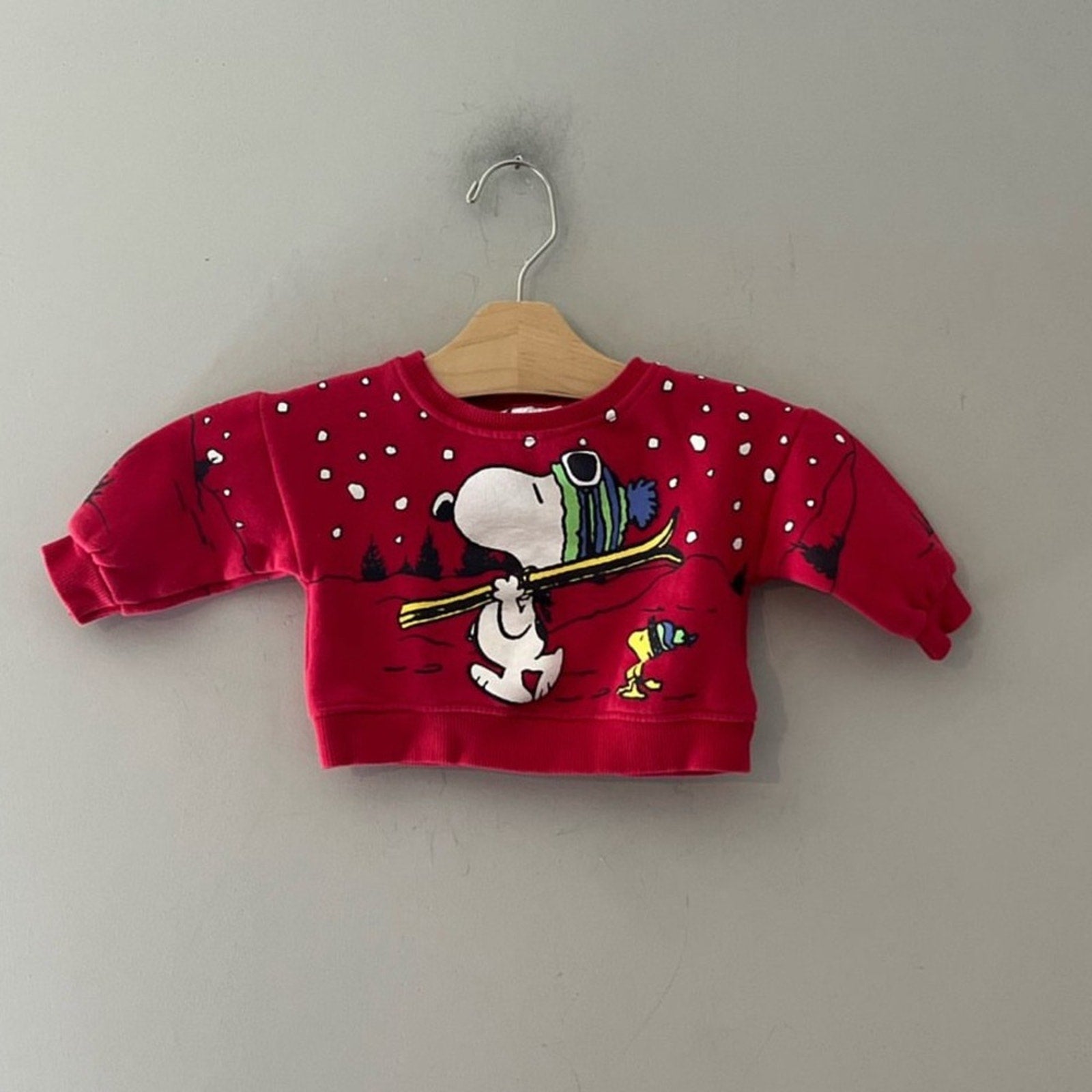 zara x peanuts holiday snoopy 3-6M