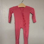 laree + co. girls' pink footie 0-3M