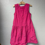 mini boden girls’ pink corduroy sleeveless dress 11-12Y