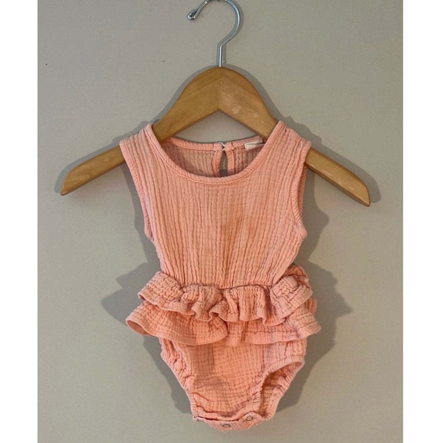 reverie threads girls' skirted romper 3-6M