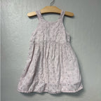 zara light purple eyelet dress 6Y