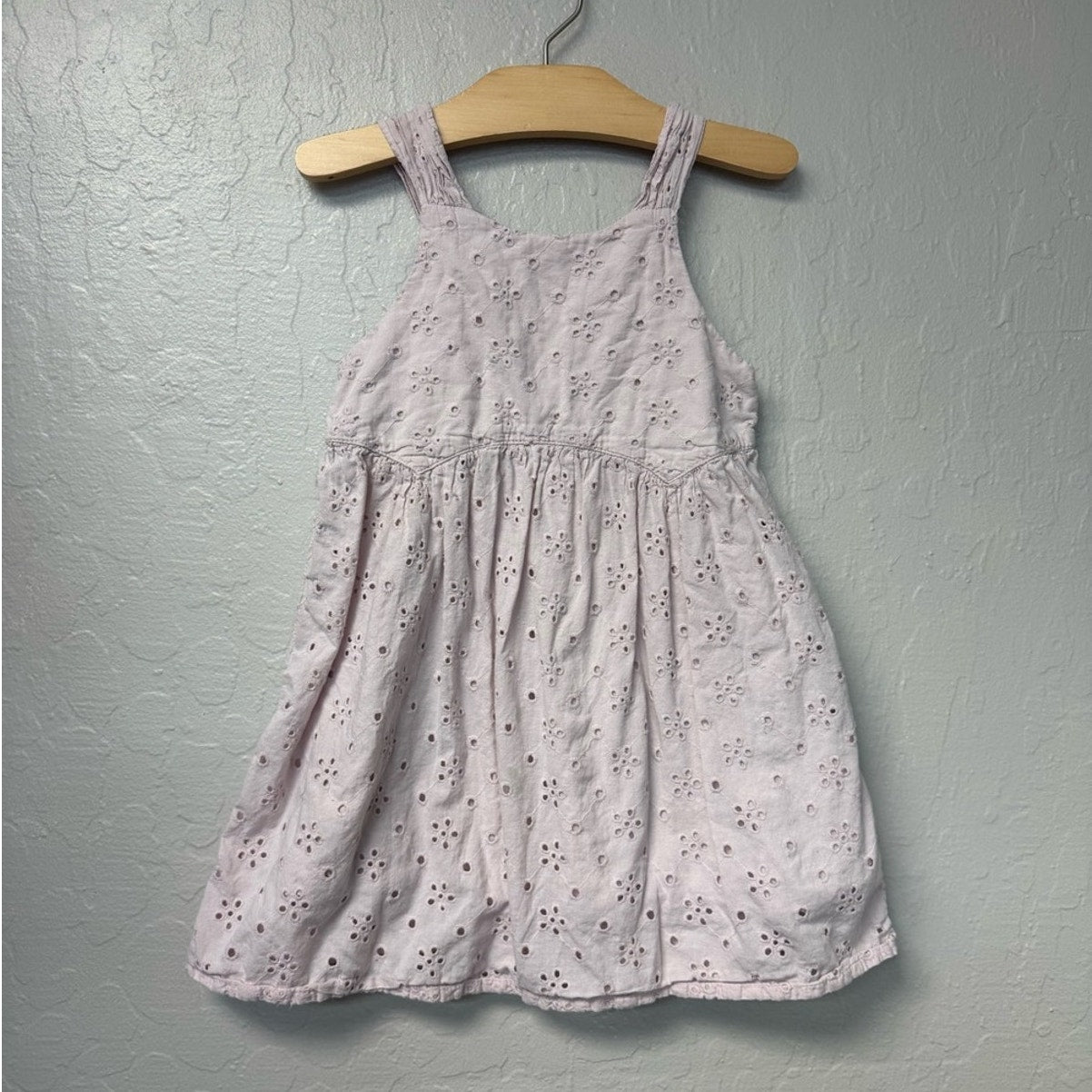 zara light purple eyelet dress 6Y