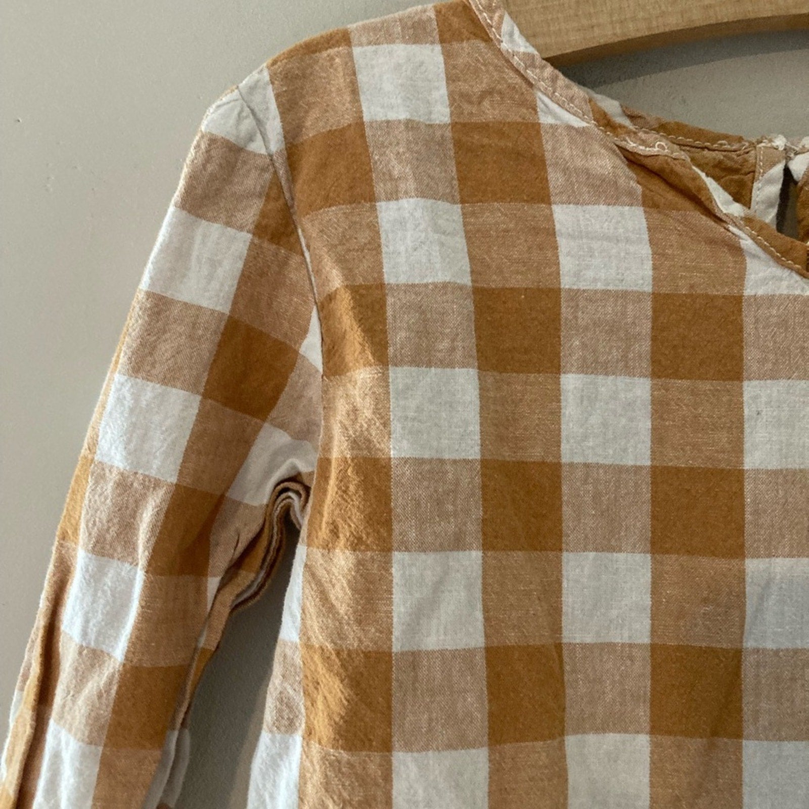 little co. gingham dress 7Y