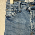 zara girls’ jeans uneven hem 6Y