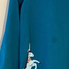 hanna andersson blue dress unicorn pockets 6-7Y
