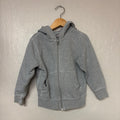 hanna andersson boys' gray hoodie 4Y