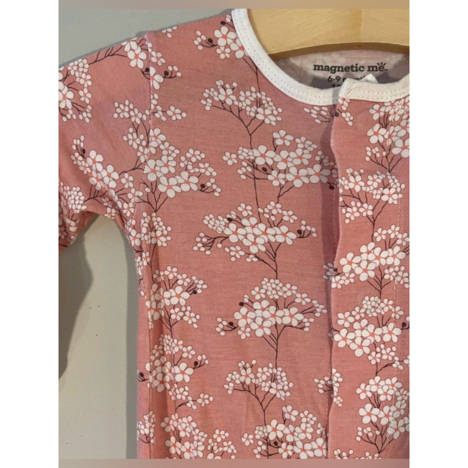 magnetic me cherry blossom footie 6-9M