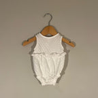 baby gap girls' white romper 0-3M