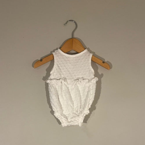 baby gap girls' white romper 0-3M