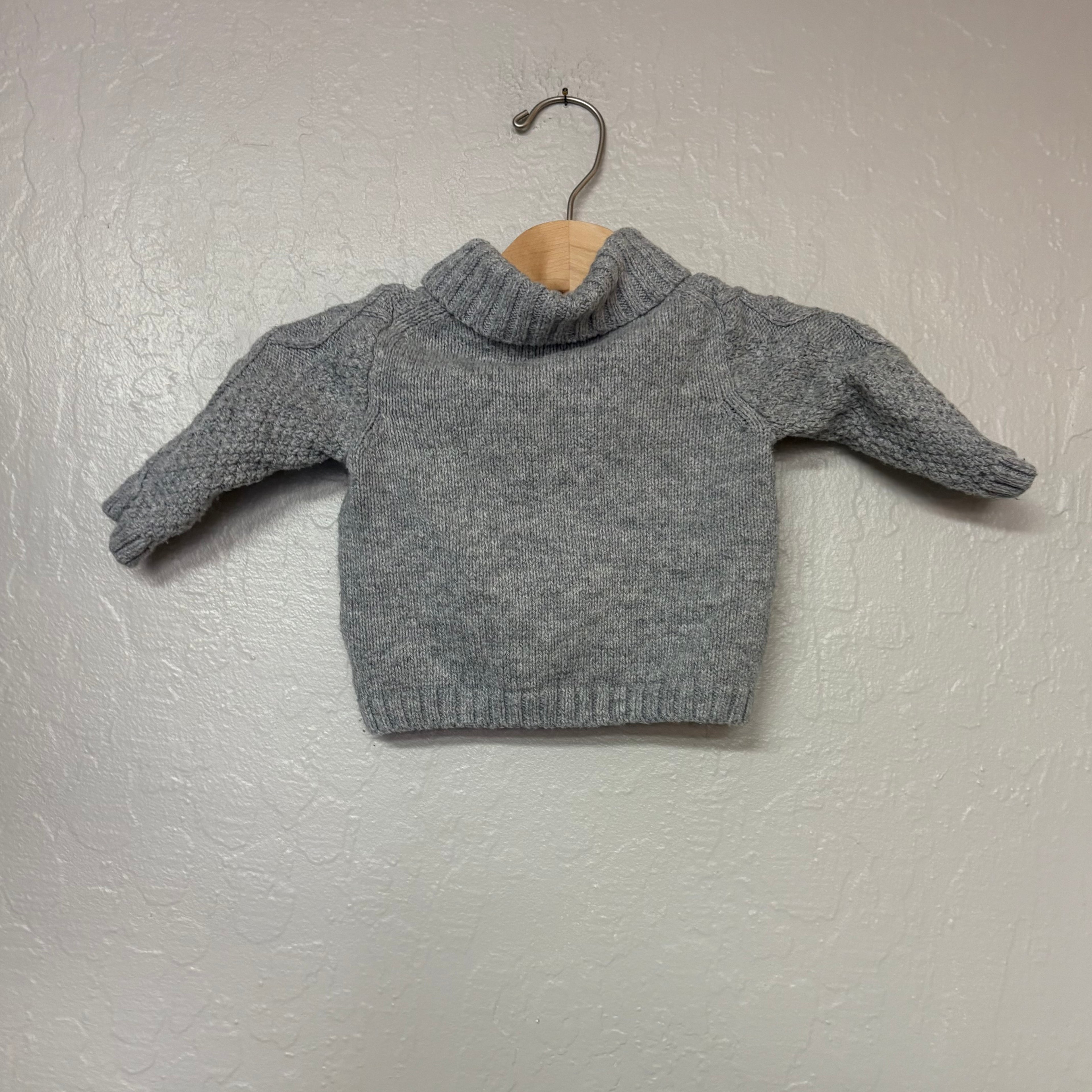janie and jack boys’ gray sweater 3-6M