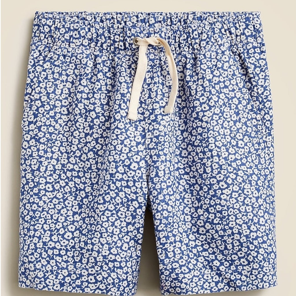 crewcuts floral boys' linen shorts 4Y