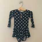 bums & roses hugs black ballerina romper 2T