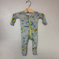 bellabu bear bamboo batman footie 0-3M