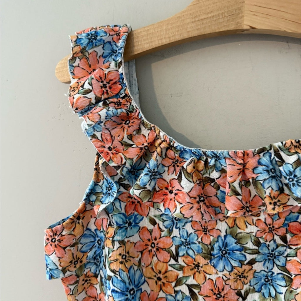 zara girls' floral crop top 11-12Y