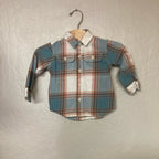 tea collection plaid shirt 12-18M