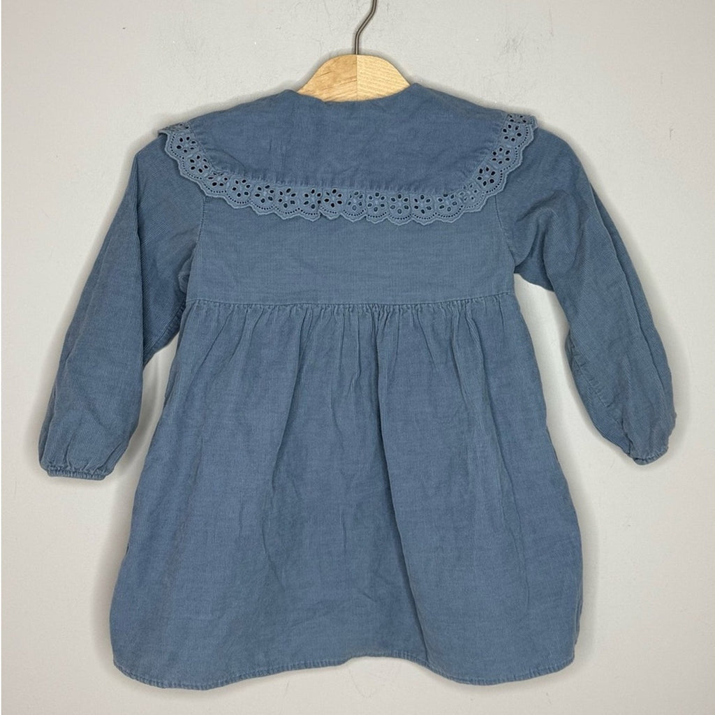 zara girls' ribbed dress 3-4Y