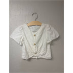zara girls' eyelet blouse 7Y