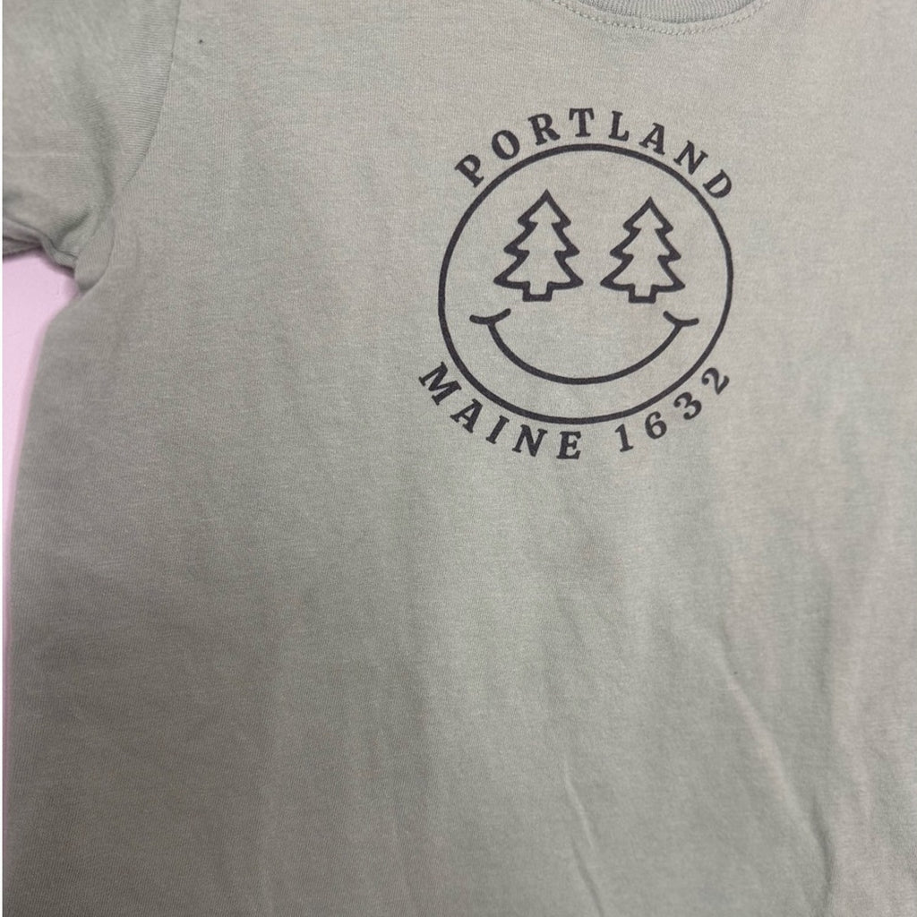 portland maine kids tee souvenir green 3Y