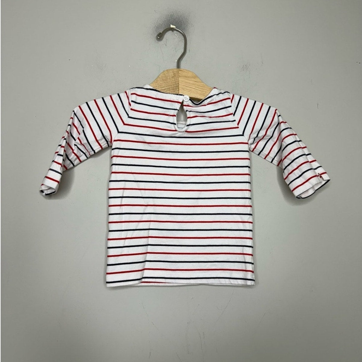 janie and jack stripe long-sleeve tee floral 2Y
