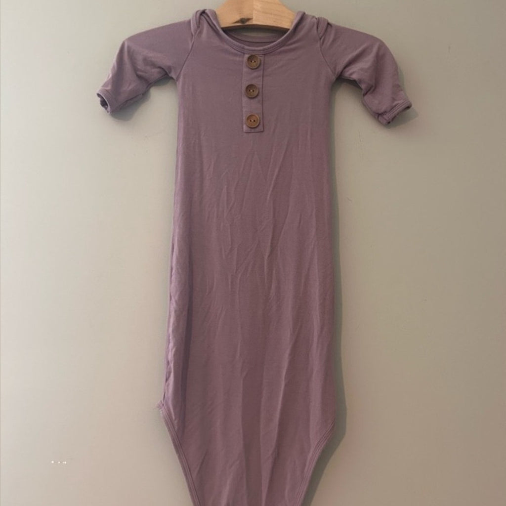 caden lane purple knotted gown 0-3M