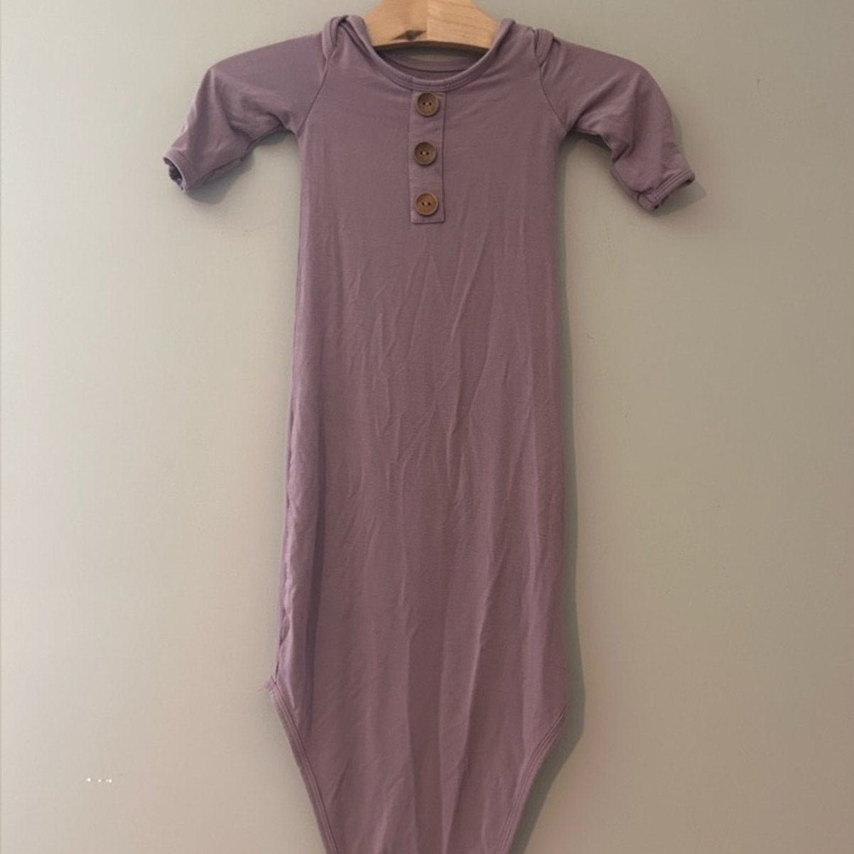 caden lane purple knotted gown 0-3M