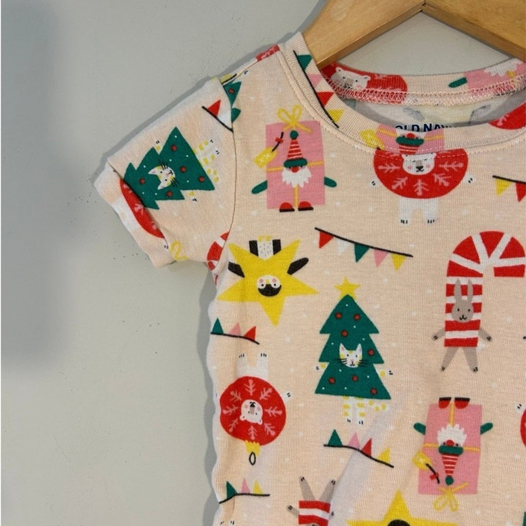 old navy girls' holiday pajamas 18-24M