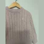 baby gap pink cableknit sweater 3Y