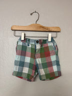 tea collection boys' plaid shorts 12-18M