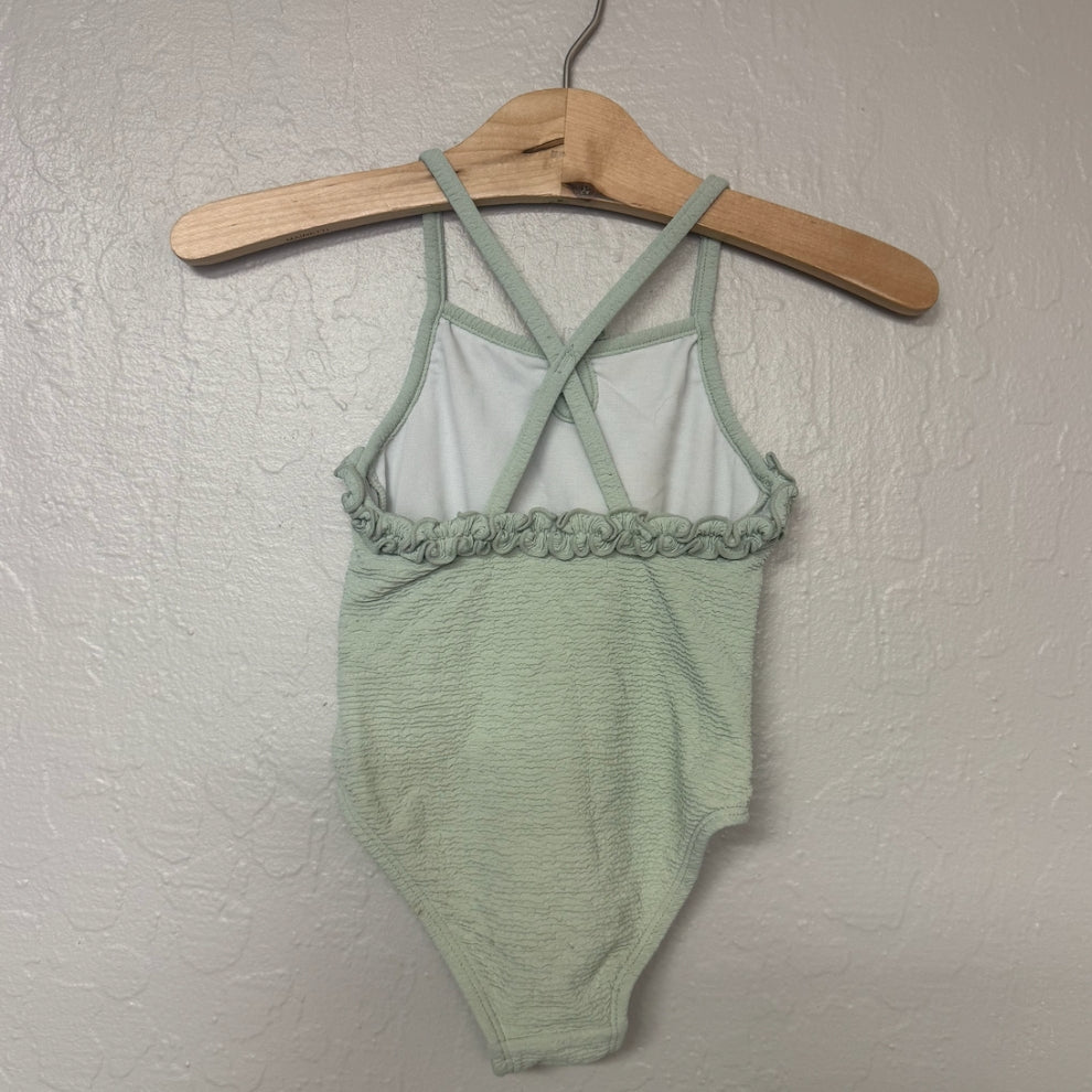 modern moments girls green swimsuit 18M