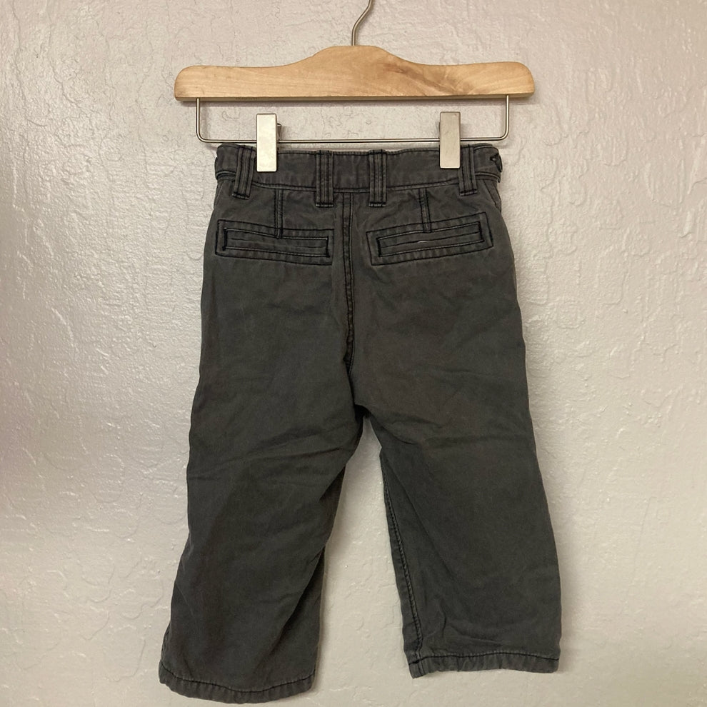 baby gap boys' dark gray chinos 18-24M