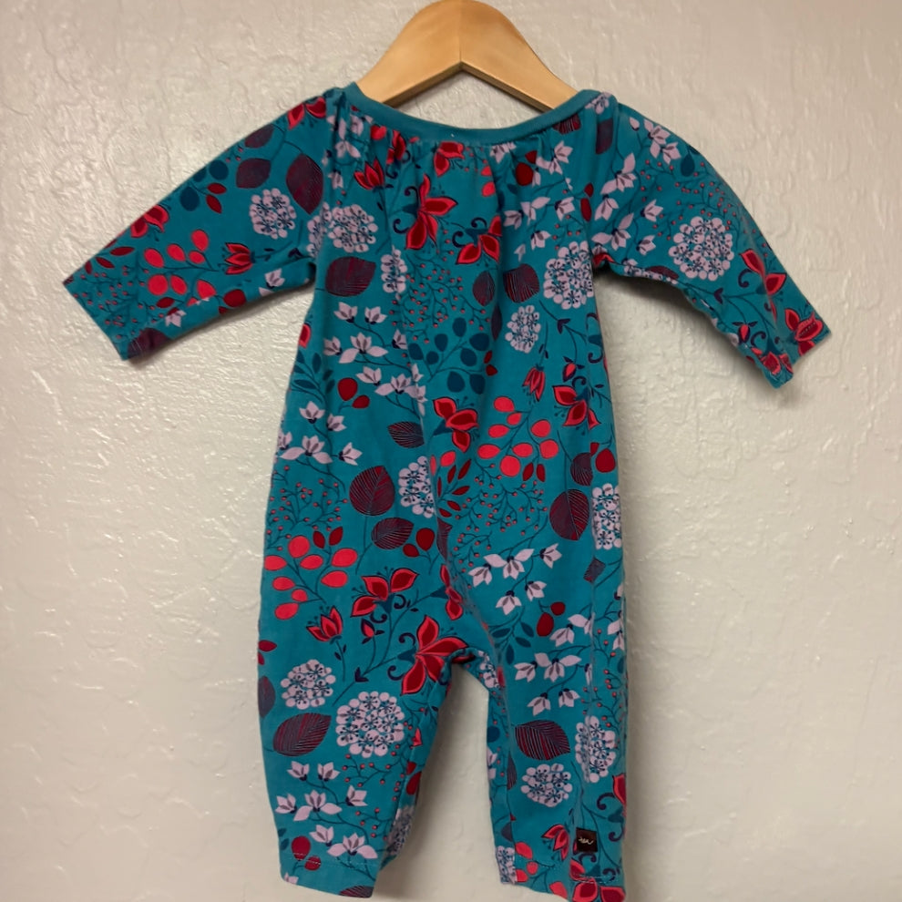 Tea Collection Blue Girls Romper 0-3M