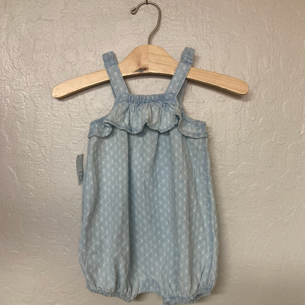 Baby Gap Blue Girls Romper 3-6M