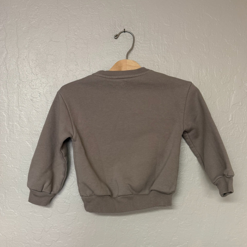 baby gap x disney brown girls' sweatshirt 3Y