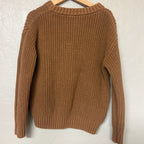 little co. brown chunky sweater 4Y
