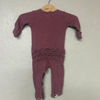 caden lane girls burgundy footie newborn