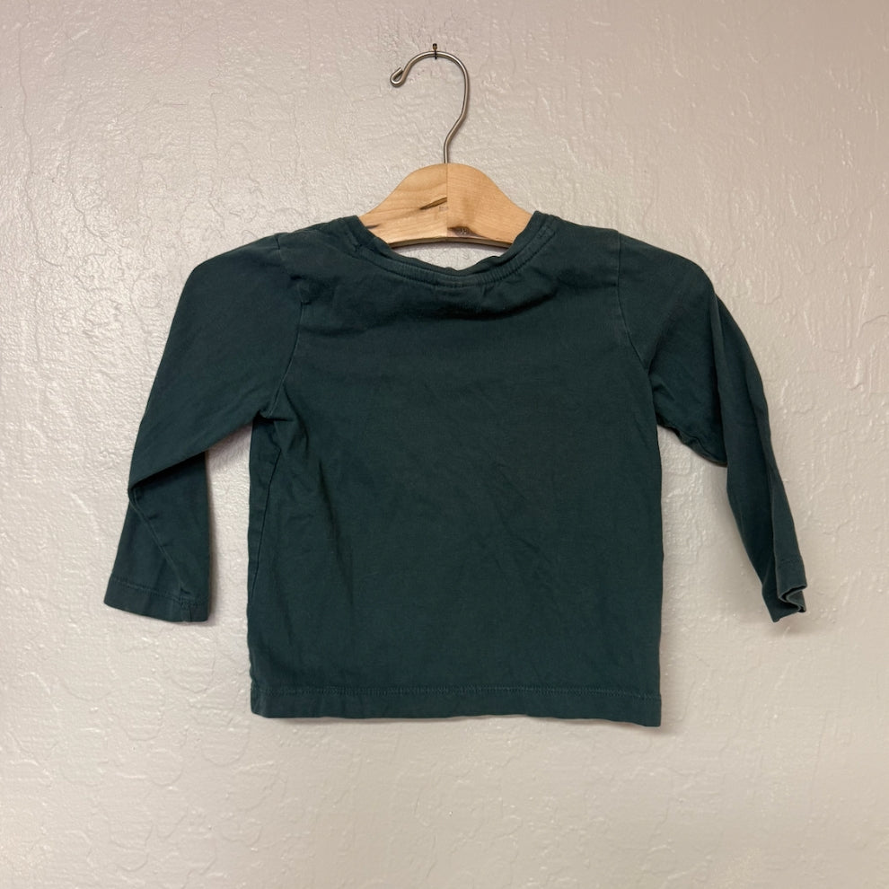 hanna andersson boys green long-sleeve 3Y
