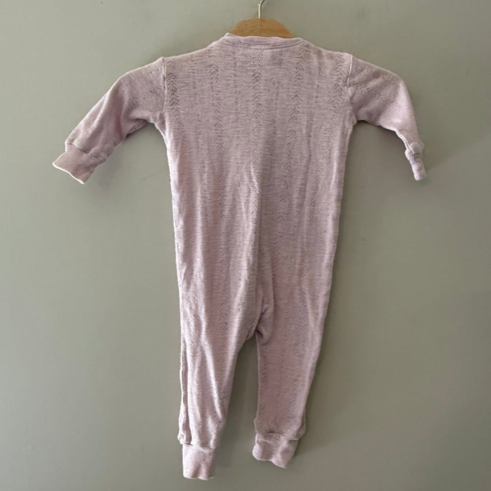 kate quinn girls' pointelle pajama sleeper 0-3M