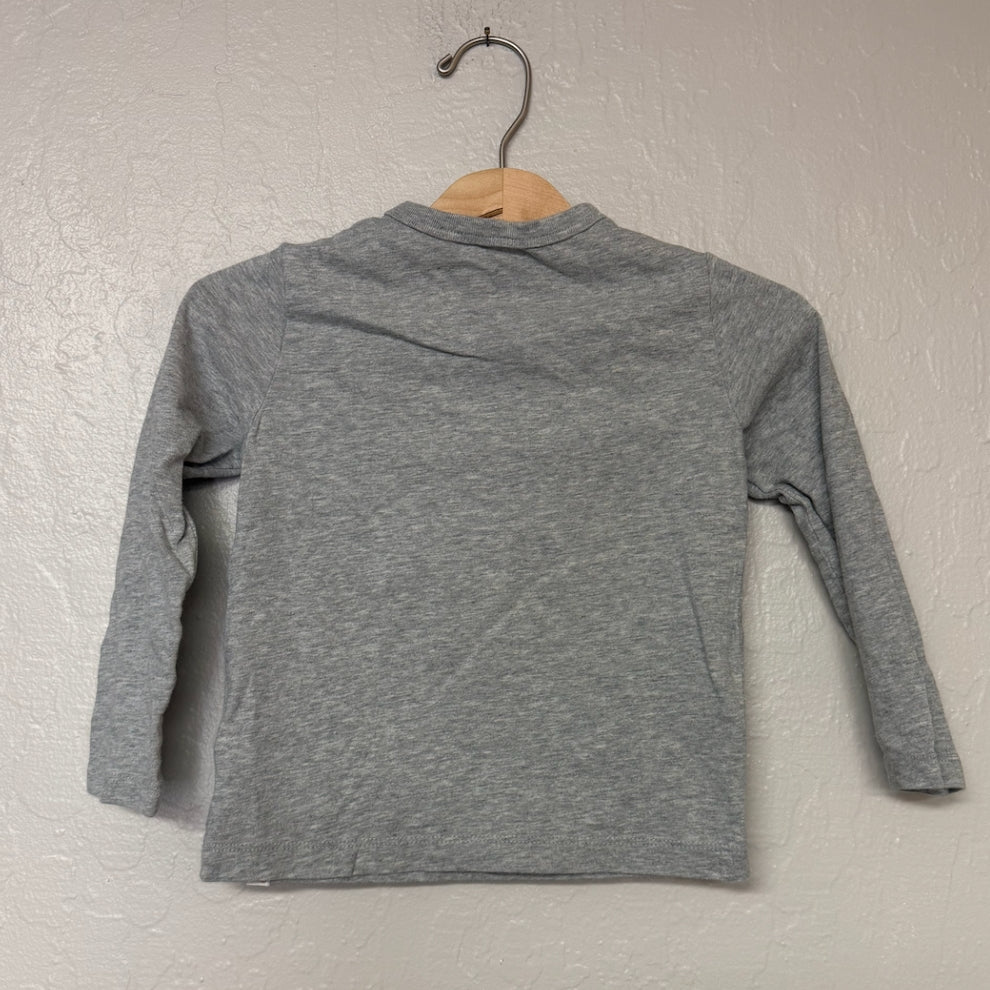 baby gap boys' gray fast foxes tee 4Y