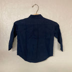 janie and jack boys' navy button-up 12-18M