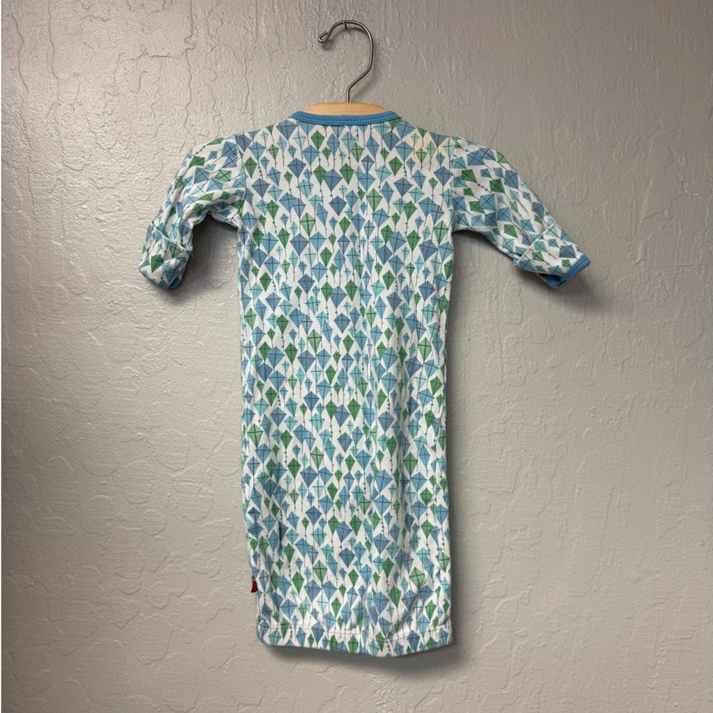 magnificent baby blue organic cotton gown newborn