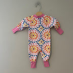 hanna andersson girls' floral zippy 3-6M