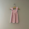 zara white pink stripe dress 2-3Y