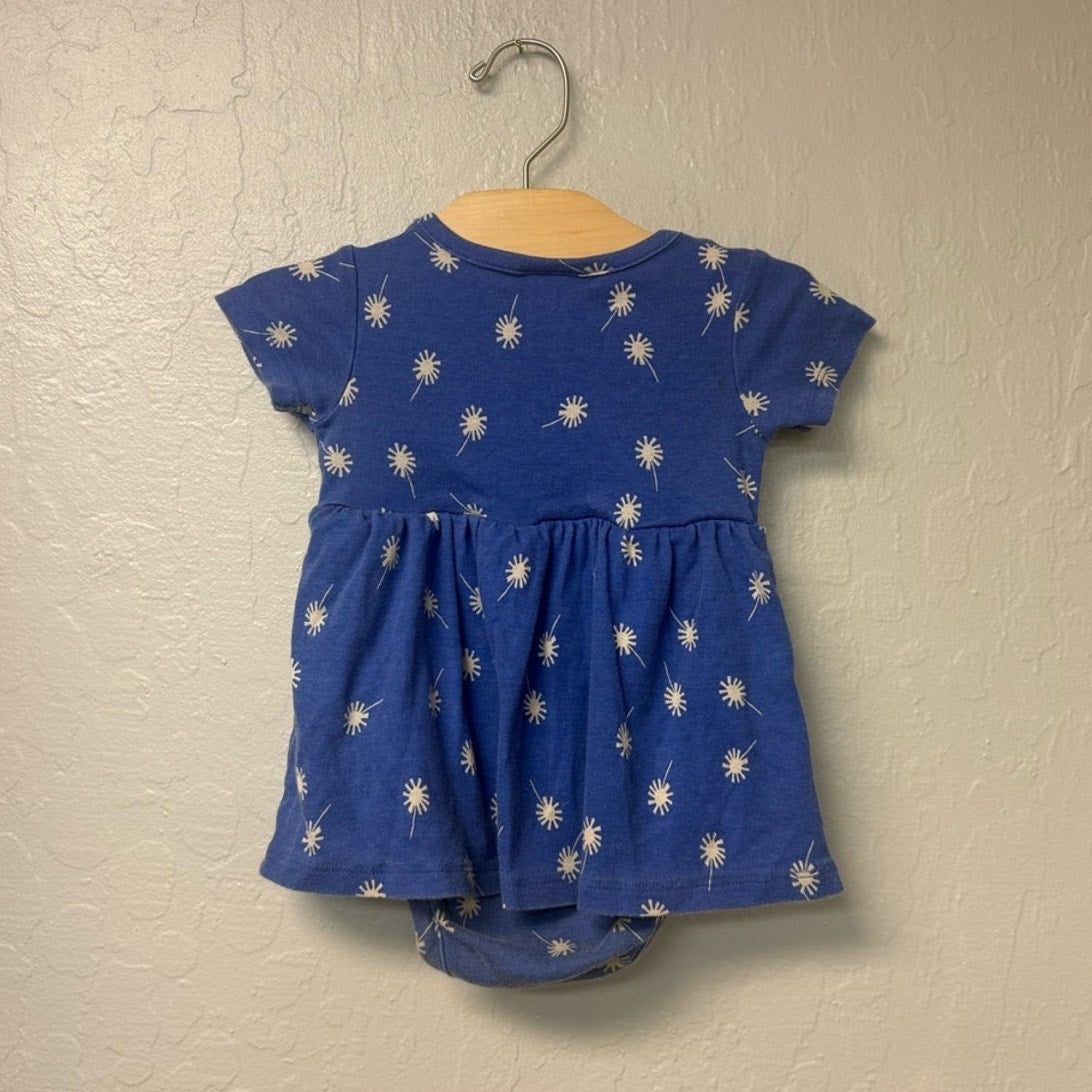 hanna andersson blue skirted romper 18-24M