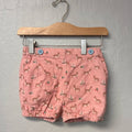 mini boden pink corduroy deer shorts 2-3Y