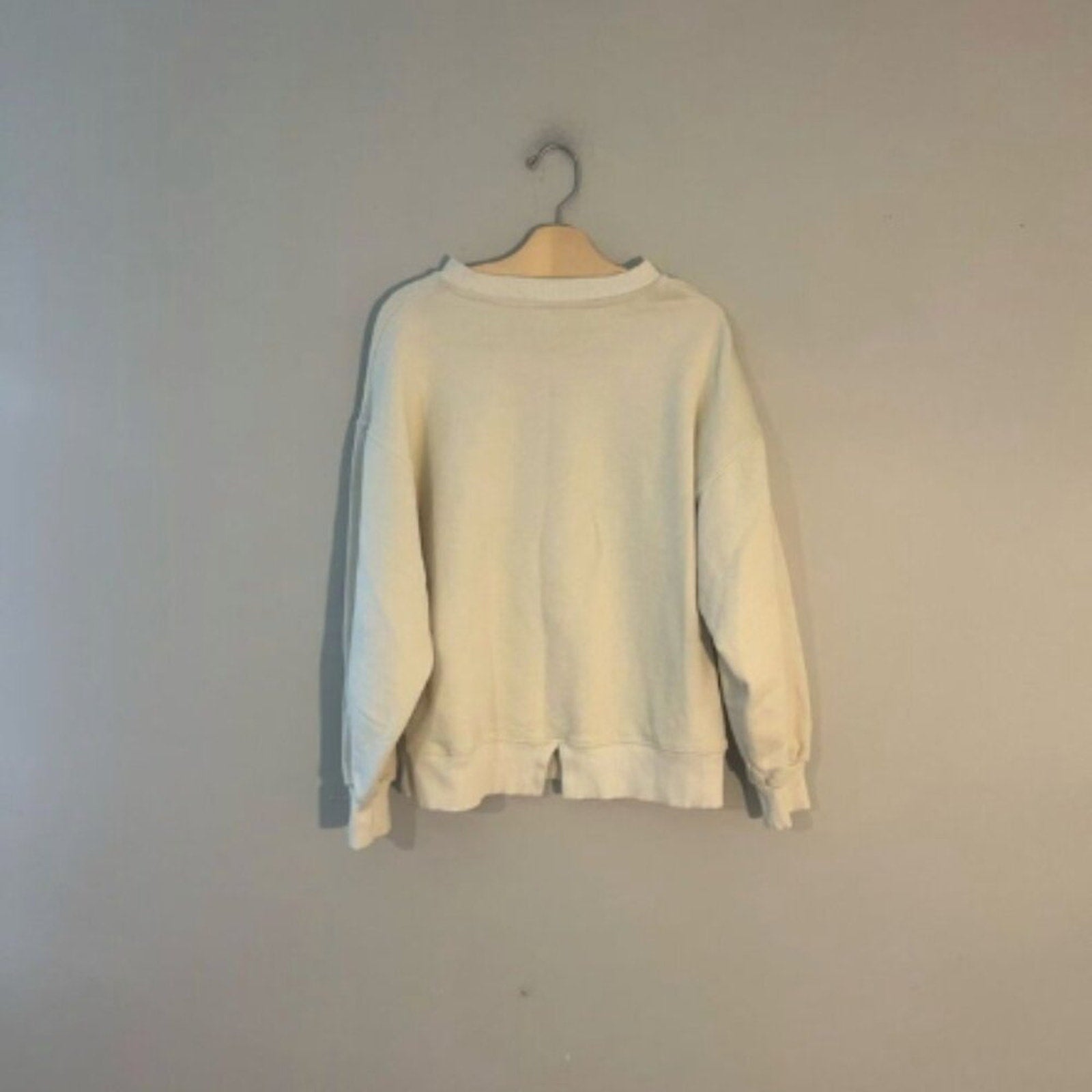 zara girls' cream graphic sweatshirt 13-14Y