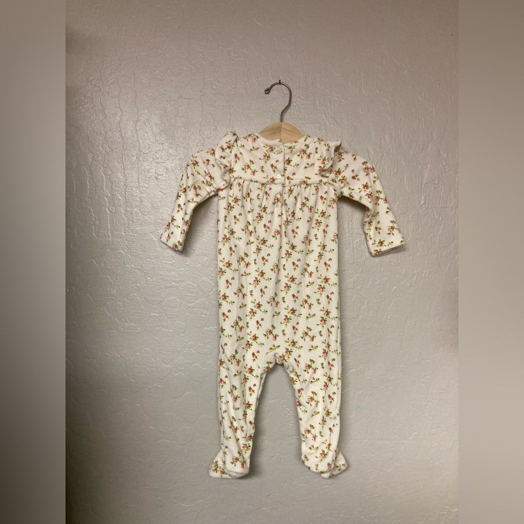ralph lauren floral footie 9M